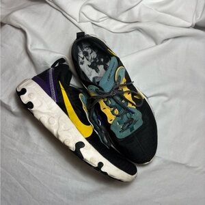 Nike Black and Yellow Athletic Shoes